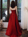 Evening Dress A-Line Strapless Satin Fabric Floor-Length Pleated Social Prom Dress