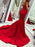 Evening Dress Mermaid Sweetheart Neck Sleeveless Zipper Satin Fabric Formal Dinner Dresses With Train(APP ExclusivePrice  $139.99)