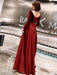 Evening Dresses Long Sleeve V Neck Satin Velvet Floor Length Maxi Formal Gowns