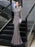 Evening Dresses Mermaid Jewel Long Sleeve Floor Length Formal Dinner Dress