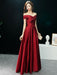 Evening Dresses Off The Shoulder Prom Dress Long Satin Maxi Formal Gowns