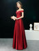 Evening Dresses Off The Shoulder Prom Dress Long Satin Maxi Formal Gowns