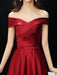 Evening Dresses Off The Shoulder Prom Dress Long Satin Maxi Formal Gowns