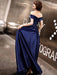 Evening Dresses Off The Shoulder Prom Dress Long Satin Maxi Formal Gowns
