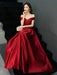 Evening Dresses Off The Shoulder Prom Dress Long Satin Maxi Formal Gowns