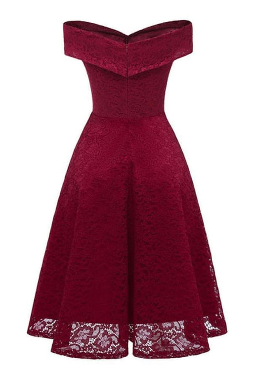 Evening Plus Size Pink Violet Office Lady Work Dresses - lace dresses