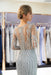 Excellent Precious Awesome Gray Beaded Evening Dresses Luxury Mermaid Crystal Sweep Train Long Sleeves Prom Dress - Prom Dresses