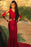 Excellent Red Long Sleeves Jewel Mermaid Prom Dresses with Train - Prom Dresses