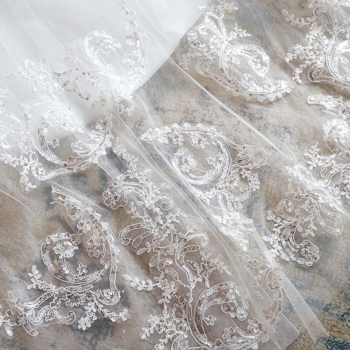 Exquisite Appliques Tulle A-line Wedding Dress - Wedding Dresses