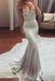 Fascinating Graceful Glorious Sexy Silver Strapless Sweetheart Mermaid Beading Evening Long Prom Dress - Prom Dresses