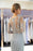 Fascinating Gray Beaded Evening Dresses Luxury Mermaid Crystal Sweep Train Long Sleeves Prom Dress - Prom Dresses