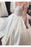 Fascinating Satin Sheer Neckline Ball Gown Appliques Bowknot Wedding Dress - Wedding Dresses