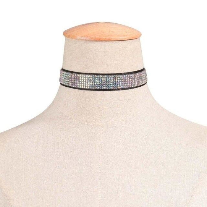 Fashion Multicolour Full Crystal Bridal Necklaces | Bridelily - 18mm / Multi - necklaces