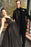Fashion Spaghetti Straps Black Prom Floor Length Evening Party Dresses - Prom Dresses