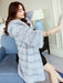 Faux Fur Coat Hooded Long Sleeve Pink Winter Coat For Women