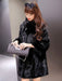 Faux Fur Coat Women White Faux Fur Jacket Winter Trench Coat  