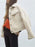 Faux Fur Coats For Women Eric White Long Sleeves Stretch Front Button Winter Coat