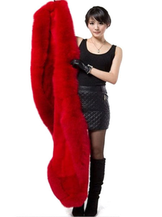 Faux Fur Jacket Women White  Winter Wrap Shawl Poncho Cape Coat