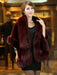 Faux Fur Jacket Women White  Winter Wrap Shawl Poncho Cape Coat