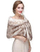 Faux Fur Wedding Wrap Bridal Shawl Stole