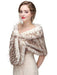 Faux Fur Wedding Wrap Bridal Shawl Stole