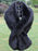 Faux Fur Wrap Black Short Sleeve Women's Winter Shawl