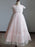 Flare Sleeve Flower Girl A Line Party Dress Floor Length Bridesmaid Dress - Flower Girl Dress