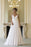 Floor Length V Neck Sleeveless Chiffon Beach Wedding Dress with Flowers - Wedding Dresses