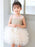 Flower Girl Dresses White Jewel Neck Tulle Sleeveless Short Princess Kids Social Party Dresses