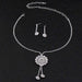 Flower Style Crystal Necklace Earrings Wedding Jewelry Sets | Bridelily - jewelry sets
