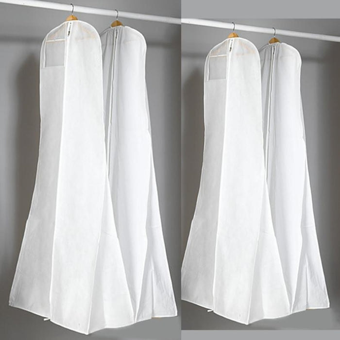 Foldable Handbag White Dust Cover Garment Bags | Bridelily - garment bags
