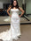 Gentle Sweetheart Sleeveless Lace Mermaid Wedding Dresses - wedding dresses