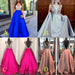 Glamorous Deep V-Neck Sleeveless Floor-length Royal Blue Prom Dress with Beading - Prom Dresses