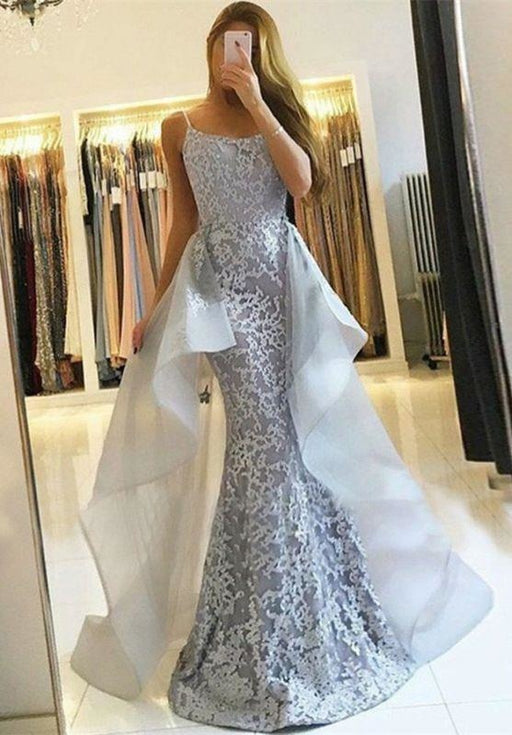 Glamorous Lace 2020 Evening Dress | Long Formal Dress With Ruffles - Prom Dresses
