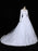 Glamorous Long Sleeves Lace Applique Tulle Wedding Dresses - White / Floor Length - wedding dresses