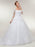 Glamorous Long Sleeves Lace-Up Ball Gown Wedding Dresses - Pure White / Floor Length - wedding dresses