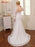 Glamorous V Neck Long Sleeve Lace Backless Wedding Dresses - wedding dresses