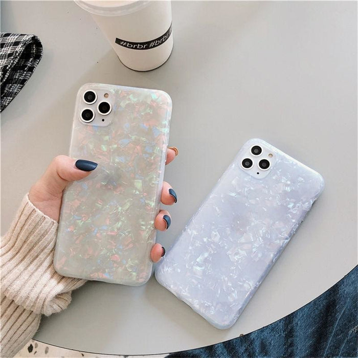 Glitter Dream Shell Pattern Case For iPhone