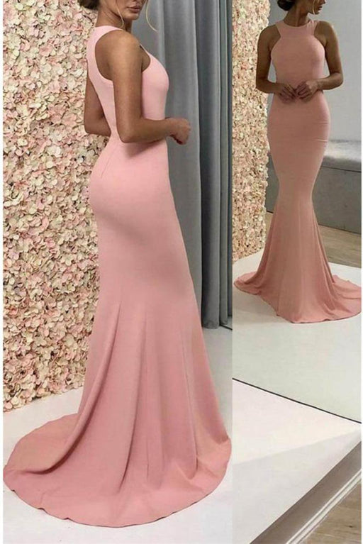 Glorious Wonderful Excellent Sexy Mermaid Sleeveless Prom Dress for Teens Long Trumpet Evening Dresses - Prom Dresses