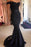Glorious Wonderful Latest Cheap Mermaid Long Dress lace Black Off the Shoulder with Sash Prom Gowns - Prom Dresses