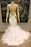 Gold and White Long Mermaid Prom Dress - Prom Dresses