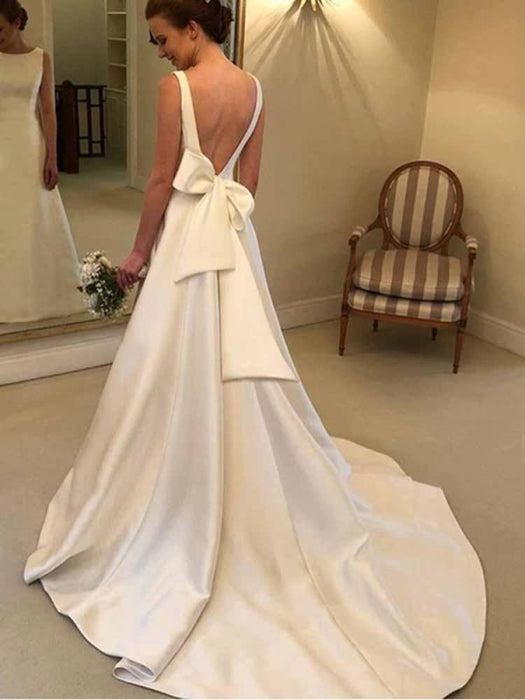 Gorgeous Backless Ruffles Wedding Dresses - wedding dresses