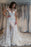 Gorgeous Cap Sleeves Sheer Neck Long Detachable Train Wedding Dress - Wedding Dresses