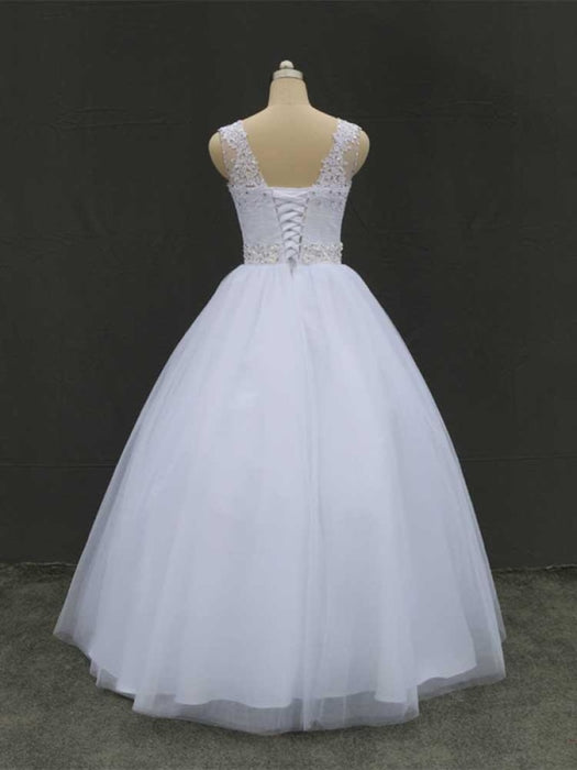 Gorgeous Lace Up Ball Gown Wedding Dresses - wedding dresses
