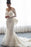 Gorgeous Lace with Long Sleeves Bowknot Mermaid Wedding Dress - Wedding Dresses