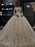 Gorgeous Long Sleeves Lace Ball Gown Wedding Dresses - Ivory / Floor Length - wedding dresses
