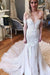 Gorgeous Mermaid Off-the-Shoulder Chapel Train Ivory Tulle Wedding Dress - Wedding Dresses