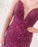 Gorgeous Mermaid V Neck Backless Beaded Purple Prom Dresses, V Neck Mermaid Purple Formal Dresses, Mermaid Purple Evening Dresses