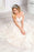 Gorgeous Sheer Neck Cap Sleeves Lace Appliques A Line Wedding Dress - Wedding Dresses