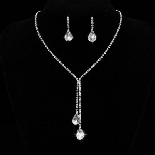 Gorgeous Silver Necklace Earrings Bridal Jewelry Sets | Bridelily - jewelry sets
